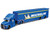 Mack Anthem Enclosed Car Transporter Michelin Bllue Custom Haulers Series 1/64 Diecast Model Maisto 12418MI