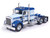1976 Kenworth W900A Truck Tractor Blue 1/64 Diecast Model IXO Models U64TR053