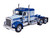 1976 Kenworth W900A Truck Tractor Blue 1/64 Diecast Model IXO Models U64TR053