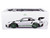 2022 Porsche 911 GT3 RS with Weissach Pack Tribute to Carrera RS White with Carbon Hood and Top and Python Green Stripes 1/12 Diecast Model Car Norev 127535