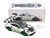 2022 Porsche 911 GT3 RS with Weissach Pack Tribute to Carrera RS White with Carbon Hood and Top and Python Green Stripes 1/12 Diecast Model Car Norev 127535