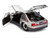1989 Ford Mustang GT Silver Metallic and Gray with Black and Red Stripes AutoWorks Series 1/24 Diecast Model Car Jada JA38347