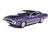 1971 Plymouth GTX Purple Metallic with Black Vinyl Top and Black Hood Stripe 1/43 Diecast Model IXO Models CLC622N22