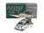 Abarth 595 LB Works TY Edition #59 Green Metallic and White with Gold Stripes and Graphics Limited Edition 1/64 Diecast Model Car Mini GT MGT01216