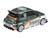 Abarth 595 LB Works TY Edition #59 Green Metallic and White with Gold Stripes and Graphics Limited Edition 1/64 Diecast Model Car Mini GT MGT01216
