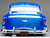 1954 Chevrolet Bel Air Lowrider Blue Metallic with Graphics and Blue Interior American Collectibles Series 1/18 Diecast Model Car Sun Star SS-1721