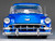 1954 Chevrolet Bel Air Lowrider Blue Metallic with Graphics and Blue Interior American Collectibles Series 1/18 Diecast Model Car Sun Star SS-1721