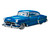1954 Chevrolet Bel Air Lowrider Blue Metallic with Graphics and Blue Interior American Collectibles Series 1/18 Diecast Model Car Sun Star SS-1721