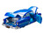 1954 Chevrolet Bel Air Lowrider Blue Metallic with Graphics and Blue Interior American Collectibles Series 1/18 Diecast Model Car Sun Star SS-1721