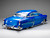 1954 Chevrolet Bel Air Lowrider Blue Metallic with Graphics and Blue Interior American Collectibles Series 1/18 Diecast Model Car Sun Star SS-1721