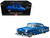 1954 Chevrolet Bel Air Lowrider Blue Metallic with Graphics and Blue Interior American Collectibles Series 1/18 Diecast Model Car Sun Star SS-1721