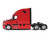 2025 Freightliner Cascadia Gen 5 Sleeper Cab Truck Tractor Red Transport Series 1/50 Diecast Model Diecast Masters 71224