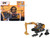 CAT Caterpillar 320F L Excavator with Interchangeable Attachment Yellow 1/64 Diecast Model Diecast Masters 84683CS