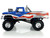 1979 Ford F 250 Monster Truck Bigfoot USA 250 Tribute Blue with USA Flag Graphics and Bob Chandler Standing Figure Kings of Crunch Series 1/18 Diecast Model Car Greenlight 13726