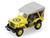 1942 Willys MB Jeep Control Jeep U S Army Air Forces Yellow with Beige Top Battalion 64 Series 6 1/64 Diecast Model Car Greenlight 61060A