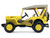 1942 Willys MB Jeep Control Jeep U S Army Air Forces Yellow with Beige Top Battalion 64 Series 6 1/64 Diecast Model Car Greenlight 61060A