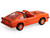 1978 Ford Mustang King Cobra II Tangerine with Black Graphics and Tangerine Interior The Mustang Stampede Series 2 1/64 Diecast Model Car Greenlight 125402B