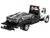 2014 International Durastar 4400 Flatbed Truck with 2017 Ford GT Liquid Gray with White Stripes Hobby Exclusives 1/64 Diecast Model Cars Greenlight GL30611