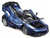 Ferrari FXX K Evo #27 Blue Metallic with White Accents and Gray Metallic Top Race Play Series 1/18 Diecast Model Car Bburago 16012BL