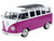 1962 Volkswagen T1 Samba Violet & White 1/18 Diecast Model Car Solido S1813404