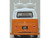 Volkswagen T2 Bay Window Bus Signal Orange with White Top and Surfboards on Roof Rack 1/148 (N) Scale Diecast Model Car Oxford Diecast NVW022