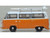 Volkswagen T2 Bay Window Bus Signal Orange with White Top and Surfboards on Roof Rack 1/148 (N) Scale Diecast Model Car Oxford Diecast NVW022