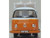 Volkswagen T2 Bay Window Bus Signal Orange with White Top and Surfboards on Roof Rack 1/148 (N) Scale Diecast Model Car Oxford Diecast NVW022