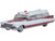 1959 Cadillac Miller Meteor Ambulance Red and White 1/100 Scale Diecast Model Car Oxford Diecast 87CM59001