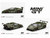 Lamborghini Countach LB WORKS Army Green Limited Edition 1/64 Diecast Model Car Mini GT MGT01416