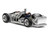 Spaceframe with Engine Raw Metal 1/64 Diecast Model Car MotorHelix M63701