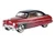 1949 Mercury Coupe Red Metallic with Black Top and Gray Graphics Kult Klassics Series 1/24 Diecast Model Car Motormax 79881
