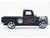 1937 Ford Pickup Truck Matt Black with Red Flame Graphics Kult Klassics Series 1/24 Diecast Model Car Motormax 79884