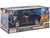 1937 Ford Pickup Truck Matt Black with Red Flame Graphics Kult Klassics Series 1/24 Diecast Model Car Motormax 79884