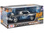 1957 Chevrolet Bel Air Black with Blue Flame Graphics Kult Klassics Series 1/24 Diecast Model Car Motormax 79886