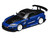 Honda S2000 RHD Right Hand Drive J s Racing Apex Blue Pearl with Carbon Hood and Top 1/64 Diecast Model Car MotorHelix M65152
