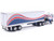 1976 Ford CL 9000 Truck with Refrigerated Trailer Blue and White with Stripes 1/64 Diecast Model IXO Models U64TRTR001S