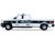 2019 Ram 2500 Pickup Truck Policia SSC Mexico City Police White Green Hot Pursuit Series 48 1/64 Diecast Model Car Greenlight 43060E