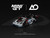Porsche 911 GT3 R 992 #77 AO Racing Skeleton Rexy 2026 IMSA Petit Le Mans Glow in the Dark Limited Edition 1/64 Diecast Model Car Mini GT MGT01436