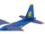 Model Kit Blue Angels C 130 Hercules Aircraft Palm Springs Air Museum Blue and White with Yellow Stripes Premium Series Moderate Difficulty Steel Model Metal Earth PS2027