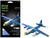 Model Kit Blue Angels C 130 Hercules Aircraft Palm Springs Air Museum Blue and White with Yellow Stripes Premium Series Moderate Difficulty Steel Model Metal Earth PS2027