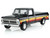 1977 Ford F 100 Pickup Truck with Bed Cover Black with Stripes Blue Collar Collection Series 15 1/64 Diecast Model Car Greenlight 35320E