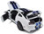 2013 Ford Shelby Cobra GT500 SVT White with Blue Stripes 1/18 Diecast Car Model Shelby Collectibles 394