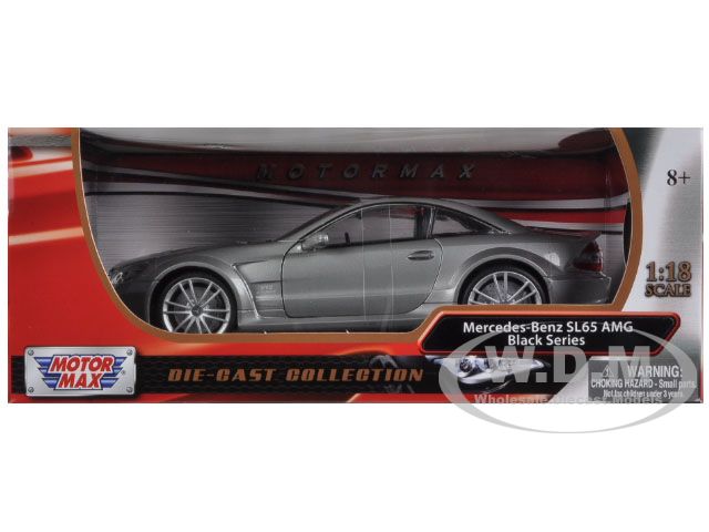 Mercedes SL65 AMG Black Series (R230) Grey 1/18 Diecast Model Car