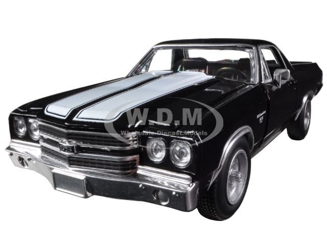 ミニカー 1/25 First GEAR Chevrolet El Camino SS 1970 Chevrolet El Camino SS Black 1/25 Diecast Car Model New Ray 71883