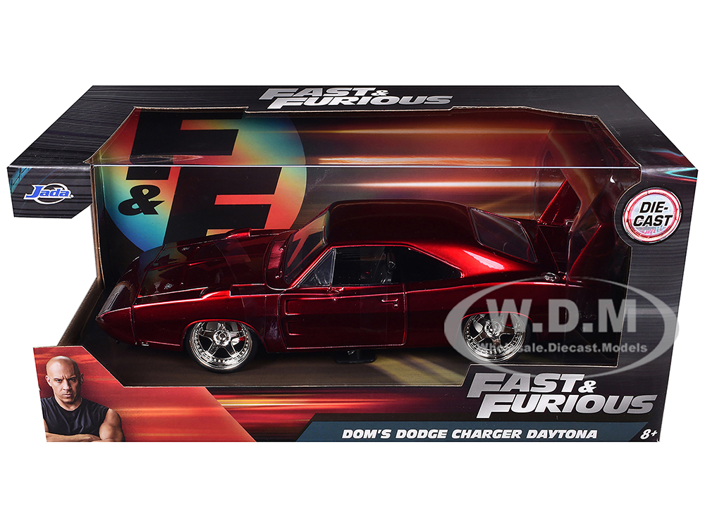 1969 Dodge Charger Daytona Red Fast & Furious 7 2015 Movie 1/24