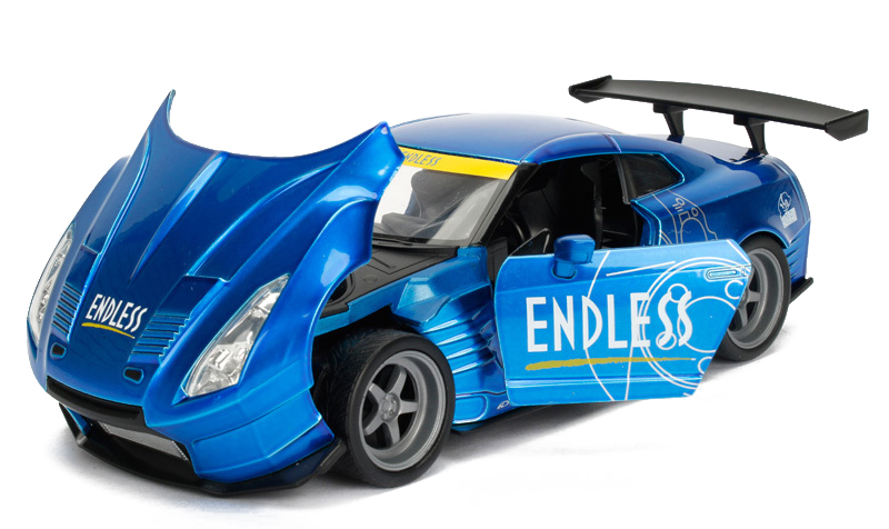 2009 Nissan GT-R R35 Ben Sopra Blue JDM Tuners 1/24 Diecast Model