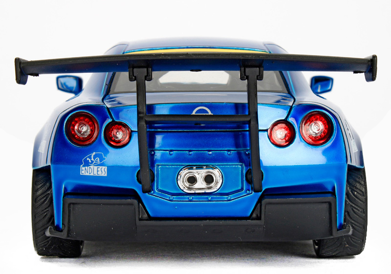 2009 Nissan GT-R R35 Ben Sopra Blue JDM Tuners 1/24 Diecast Model