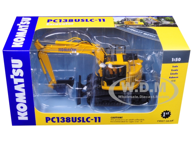 Komatsu PC138USLC-11 Excavator 1/50 Diecast Model First Gear 50-3360