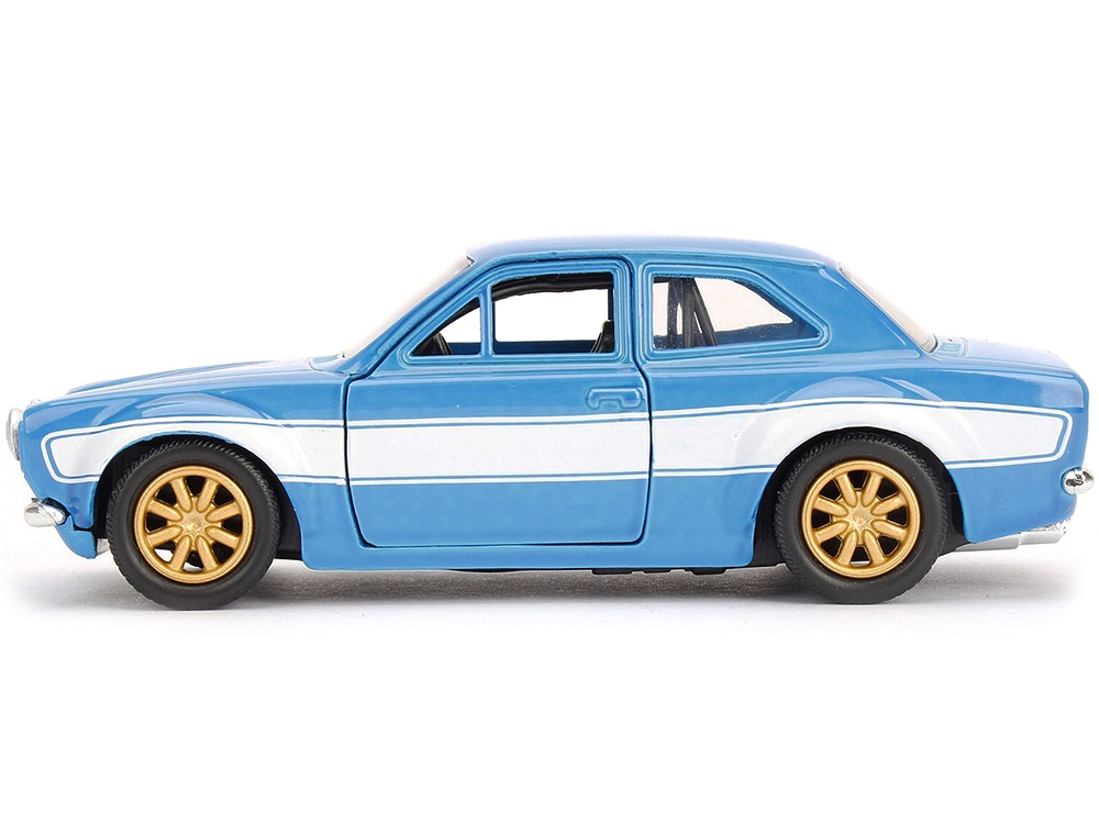 Brian's Ford Escort Light Blue White Stripes Fast & Furious Movie