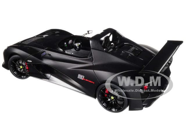 Lotus 3-Eleven Matt Black with Gloss Black Accents 1/18 Model Car